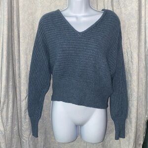 Pink Rose ribbed sweater. Size M. Nice, good condition